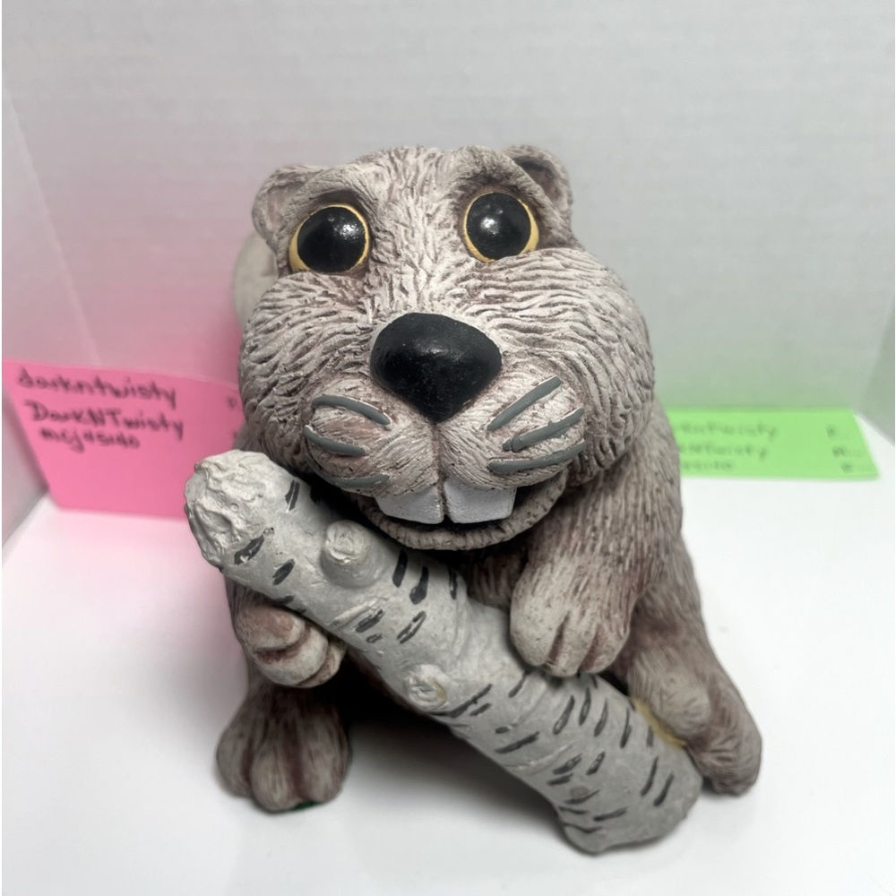 Vintage Hand Sculpted Clay Beaver 5+ lbs Pueblo Colorado ADD LABEL UPGRADE
